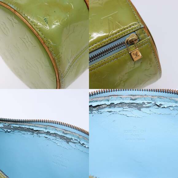 LOUIS VUITTON Monogram Vernis Bedford Hand Bag Baby Blue M91007 - Picture 11 of 12